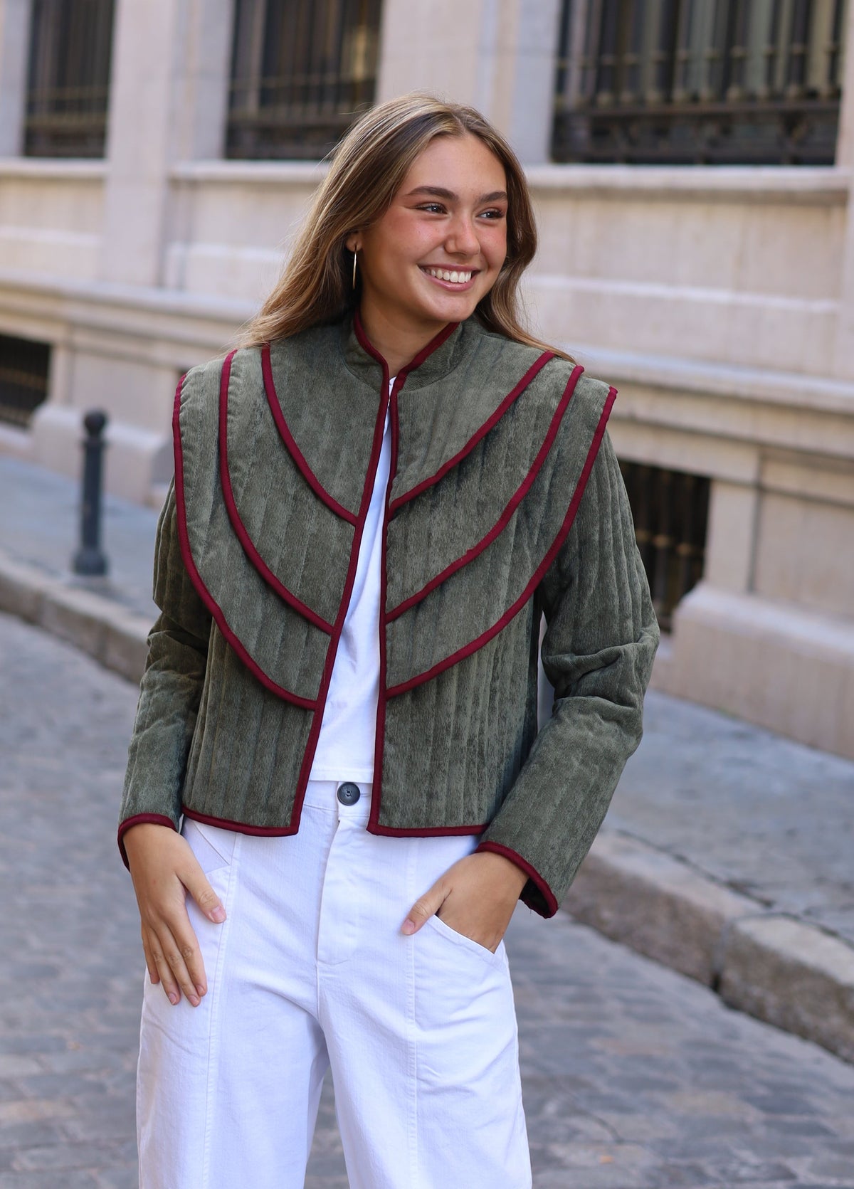 CHAQUETA PANA ALERON VERDE