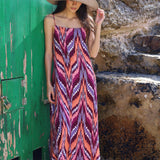 VESTIDO IKAT MORADO