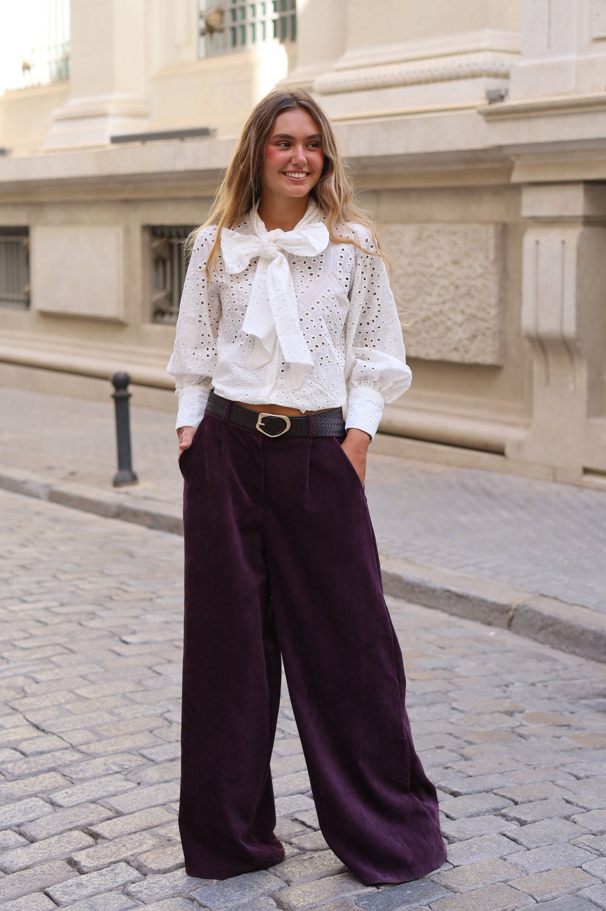 PANTALÓN ALMUDENA MORADO