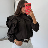 BLUSA CARMEN MARRÓN