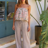 PANTALON DESFLECADO TOPO