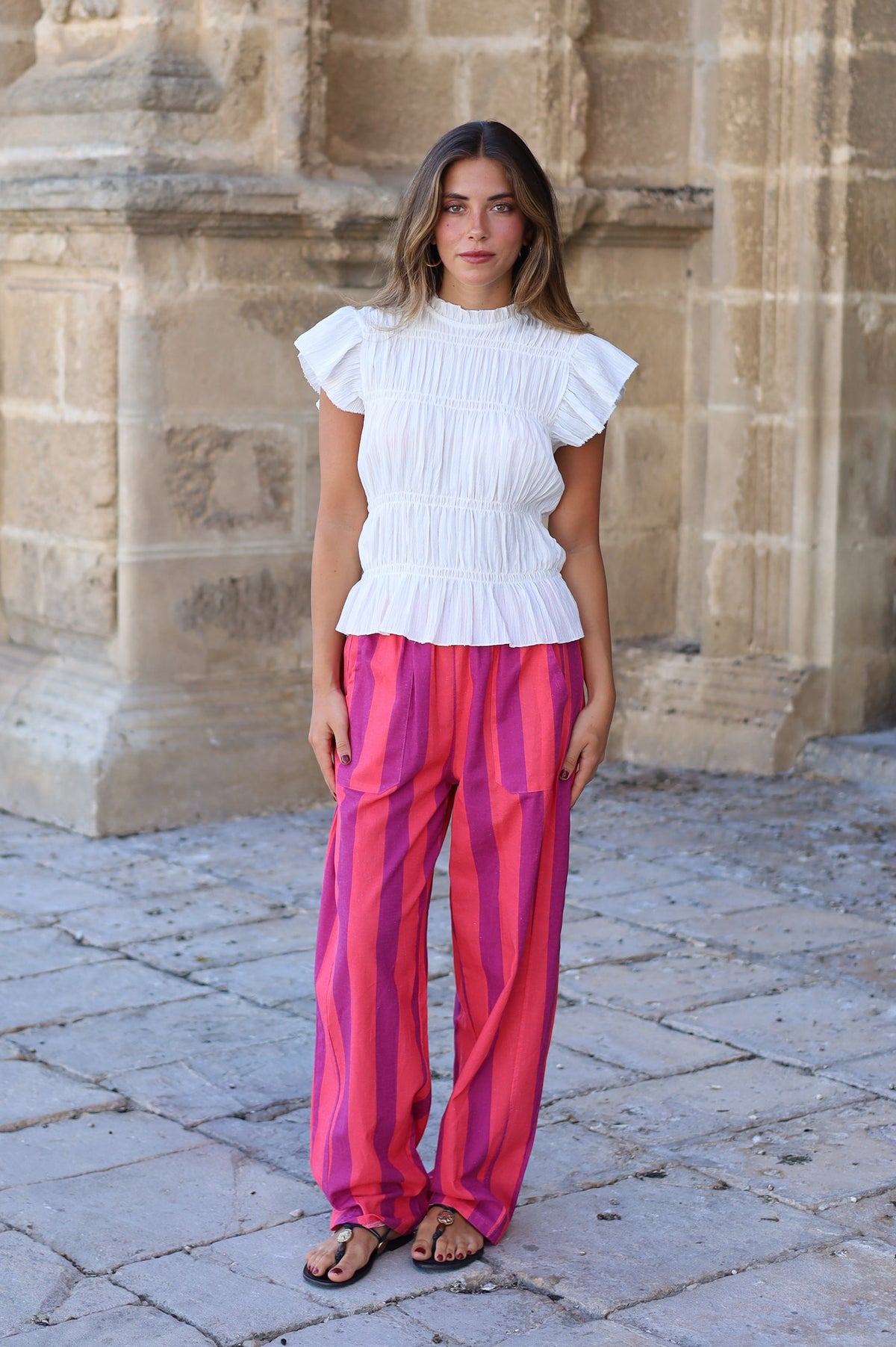 PANTALON PALMA FUCSIA