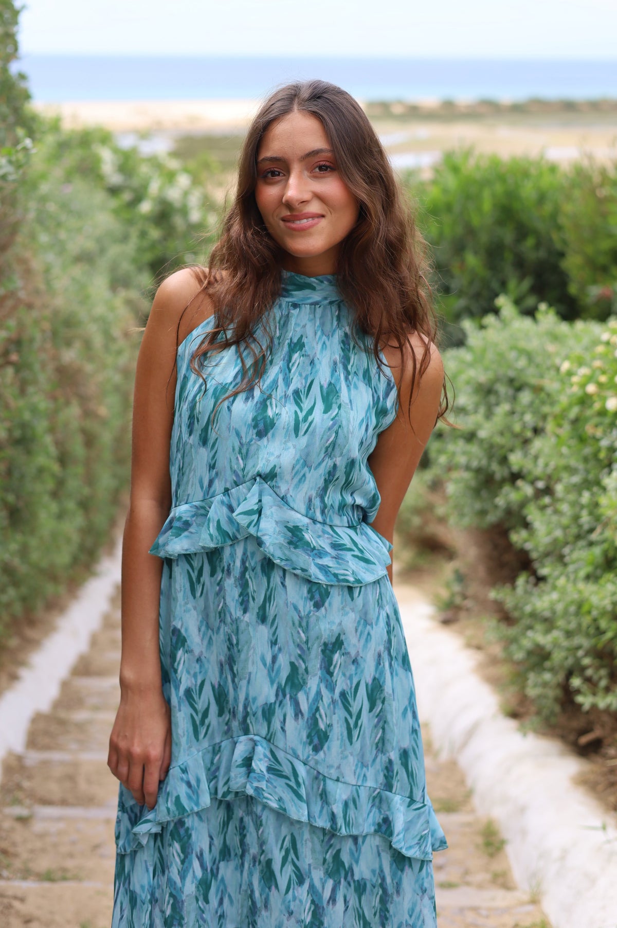 VESTIDO VEJER TURQUESA