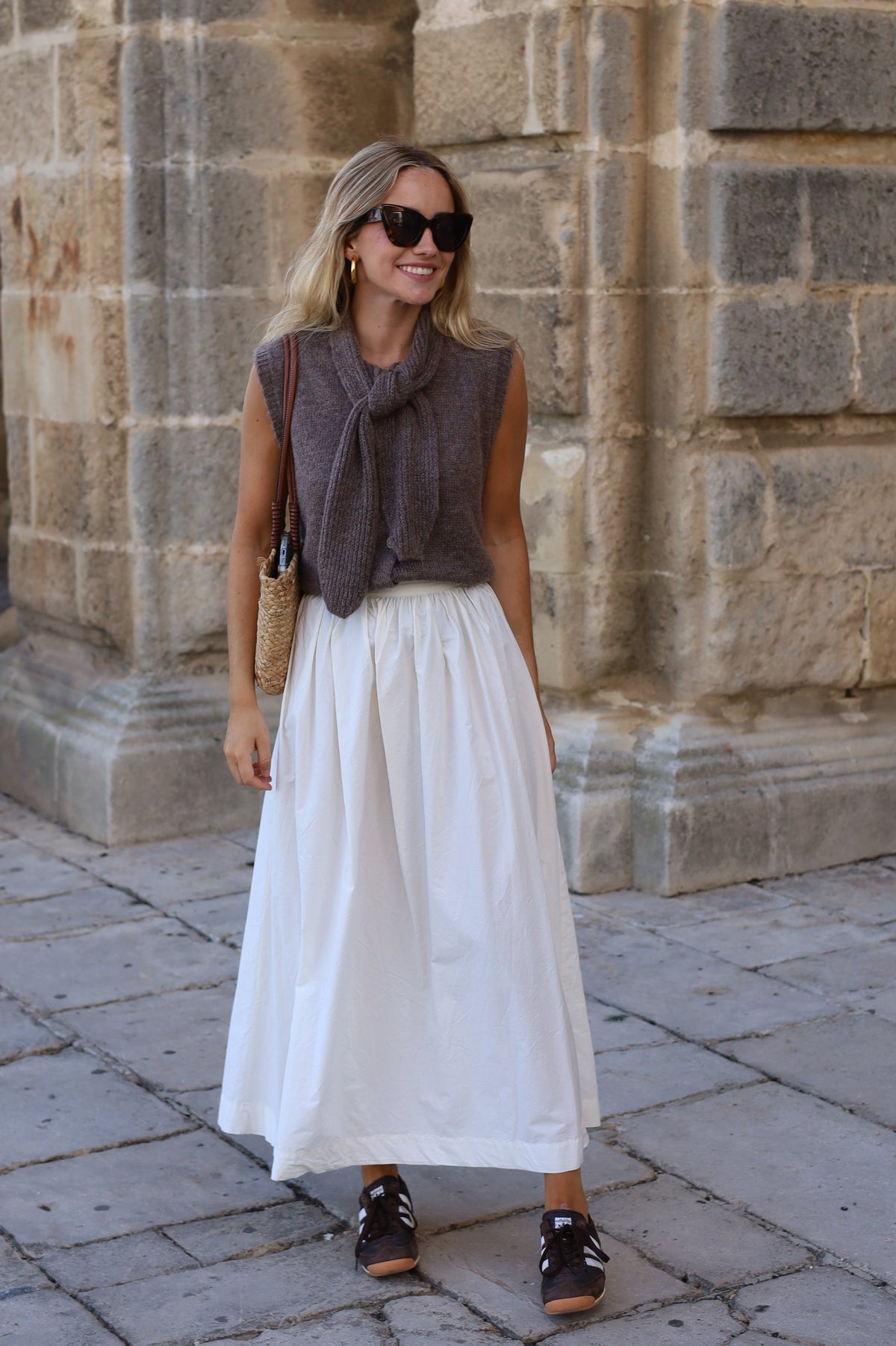 FALDA MIDI CRUDA