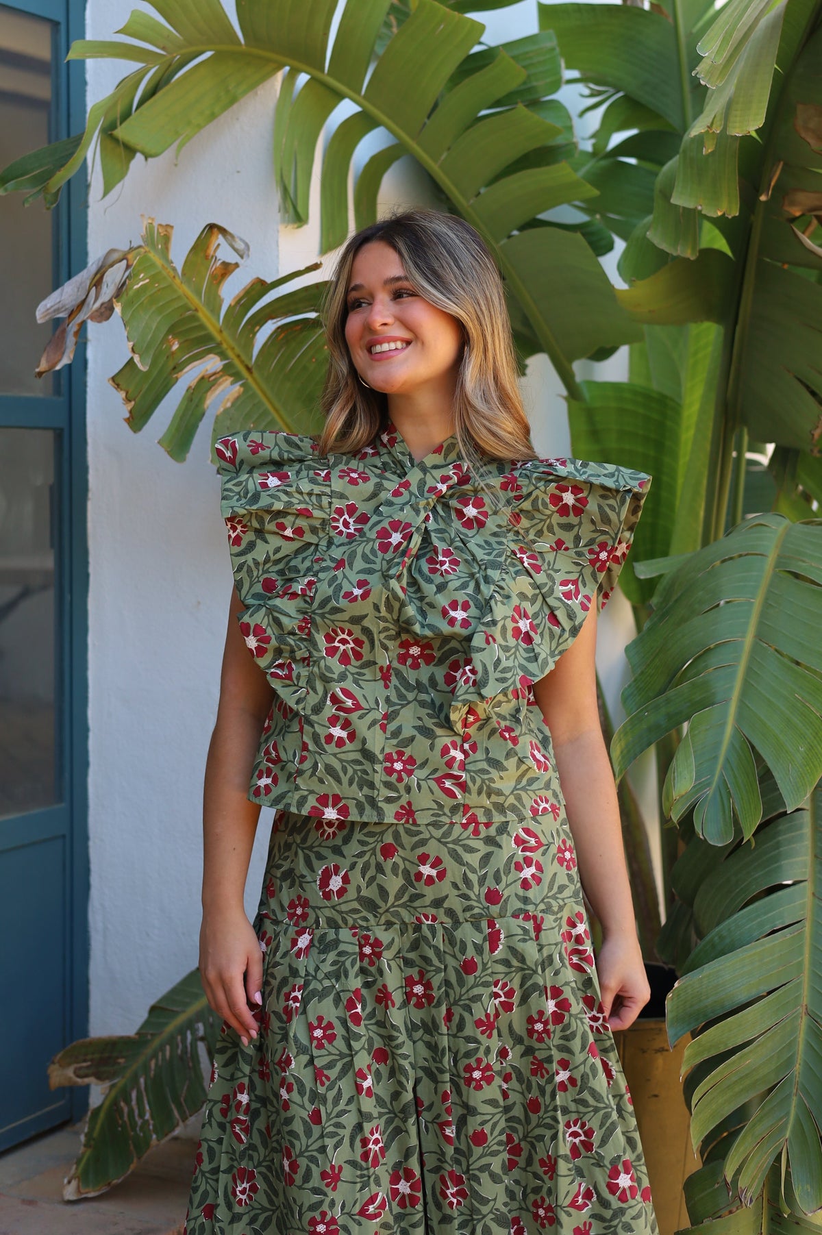 TOP PATRICIA FLORES VERDE