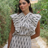 TOP PATRICIA ROMBOS BLANCO