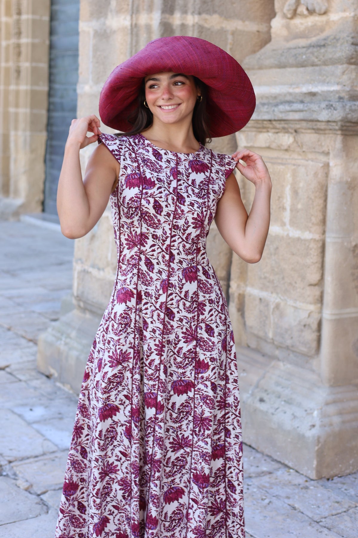 VESTIDO LOIRA BURDEOS