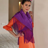 MANTÓN PILAS MORADO
