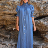 VESTIDO DENIM MANGA FAROL