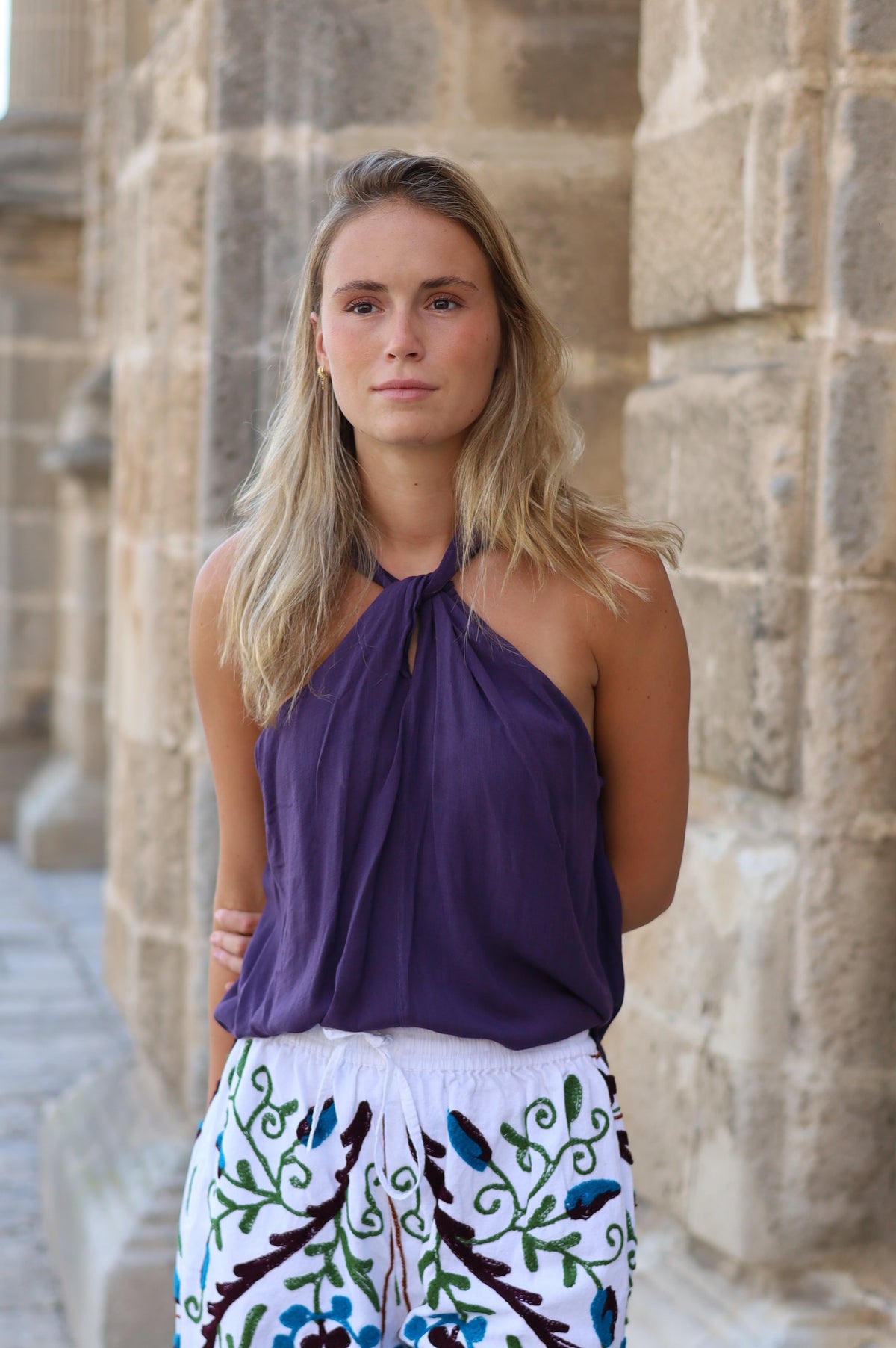 TOP AZAHAR MORADO