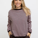 JERSEY RAYAS ROSA Y MARRON