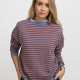 JERSEY RAYAS AZUL Y NARANJA