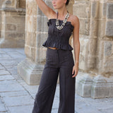 PANTALON SICILIA MARRON