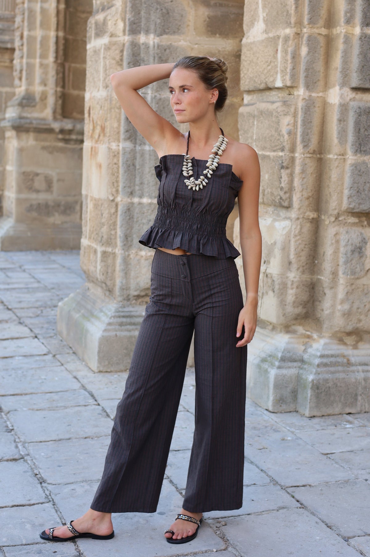 PANTALON SICILIA MARRON