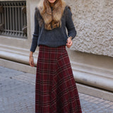 FALDA DUBLIN BURDEOS