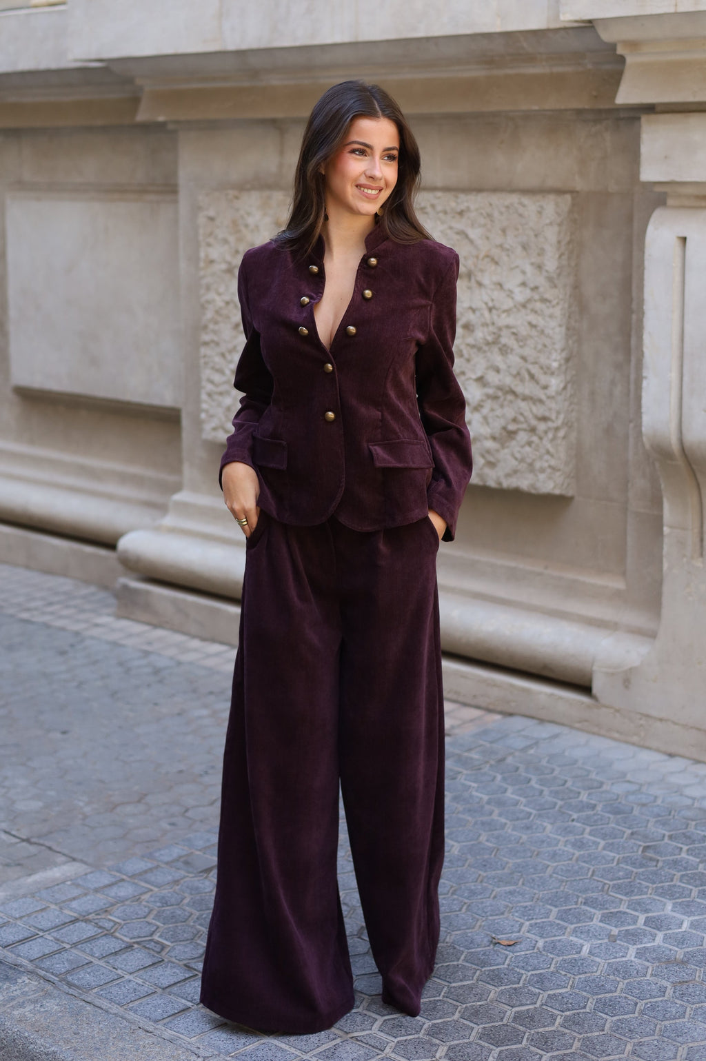 PANTALÓN ALMUDENA MORADO
