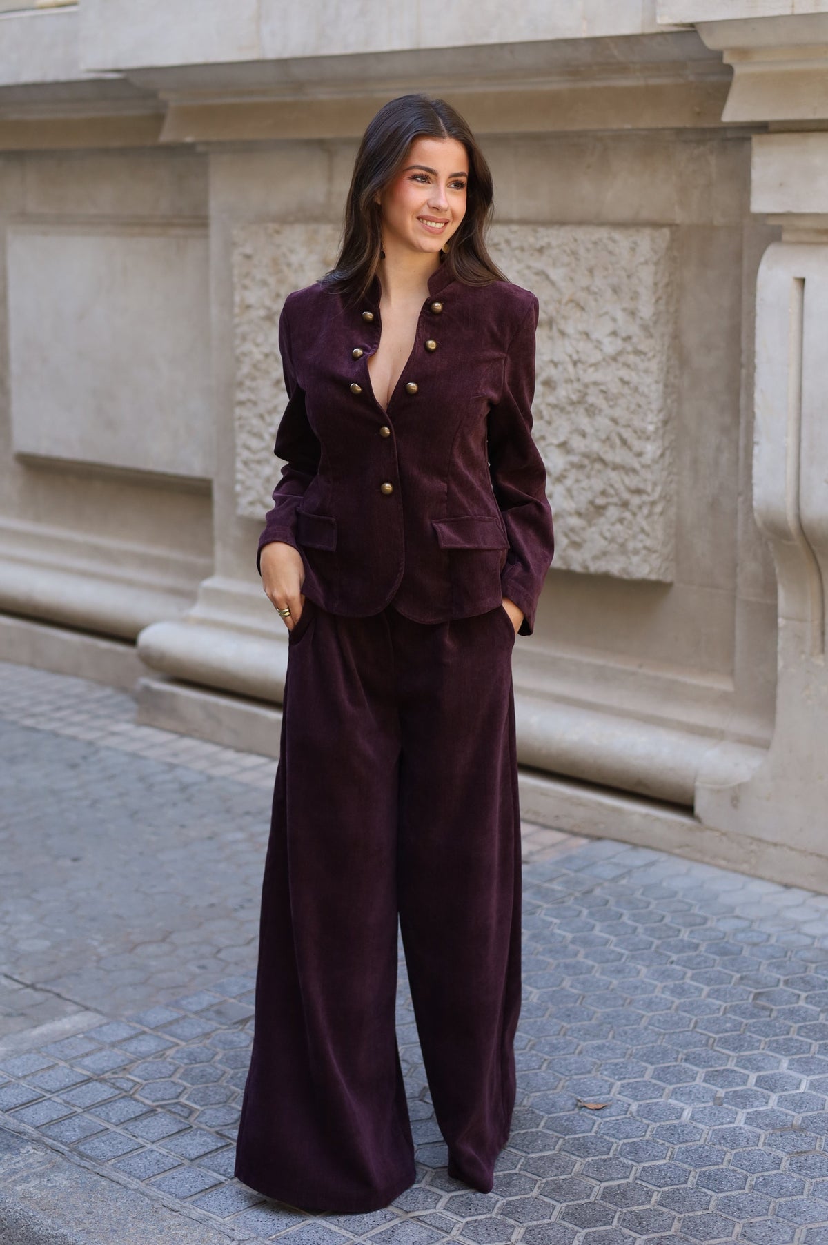 PANTALÓN ALMUDENA MORADO