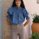 BLUSA MANGA FAROL DENIM
