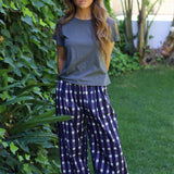 PANTALON CUADROS TOKIO MORADO