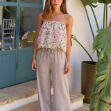PANTALON DESFLECADO TOPO