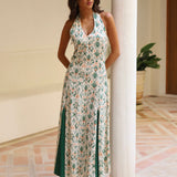 VESTIDO HALTER GODETS
