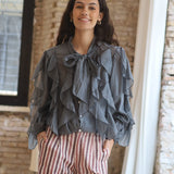 BLUSA OSUNA LAZO GRIS