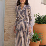 CHAQUETA CELIA RAYAS AZUL