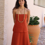 VESTIDO PALABRA DE HONOR CALDERO