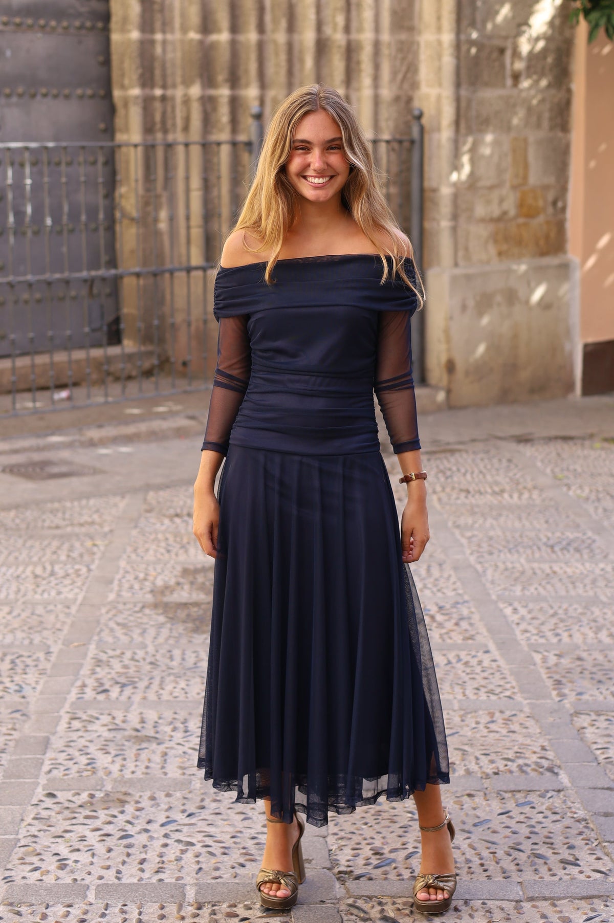 VESTIDO TUL LOLA AZUL