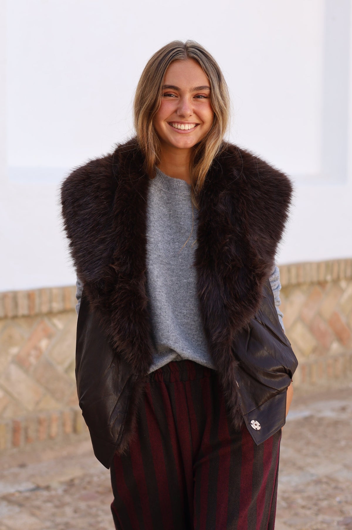 CHALECO PELO REVERSIBLE