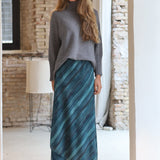 FALDA ASIMETRICA AZUL