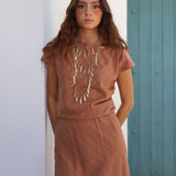 BLUSA MARIETA TEJA