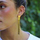 PENDIENTES CUADRADOS DORADOS