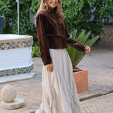 CHAQUETA TERCIOPELO VIENA MARRÓN