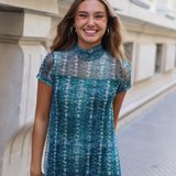 VESTIDO AINOA MANGA CORTA VERDE