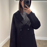 ABRIGO DOBLE PAÑO NEGRO