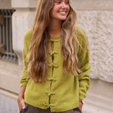 CHAQUETA PUNTO JAPO PISTACHO