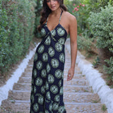 VESTIDO LIMONES AZUL