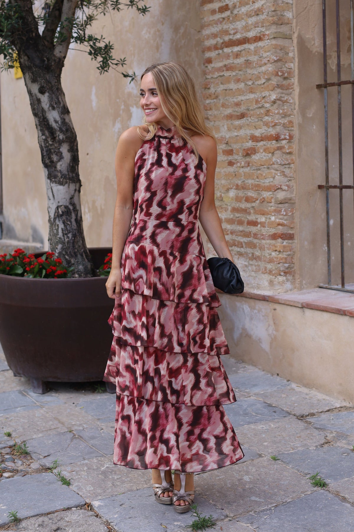 VESTIDO ZAFRA VINO