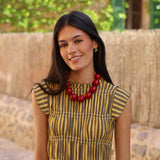 COLLAR MAXI BOLAS GRANATE