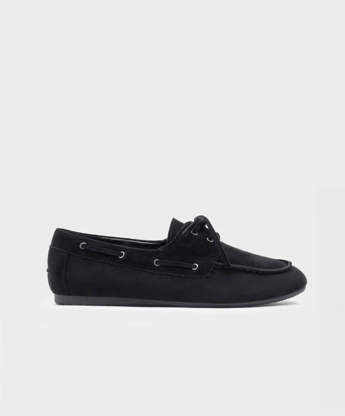 MOCASÍN CORDON PIEL NEGRO