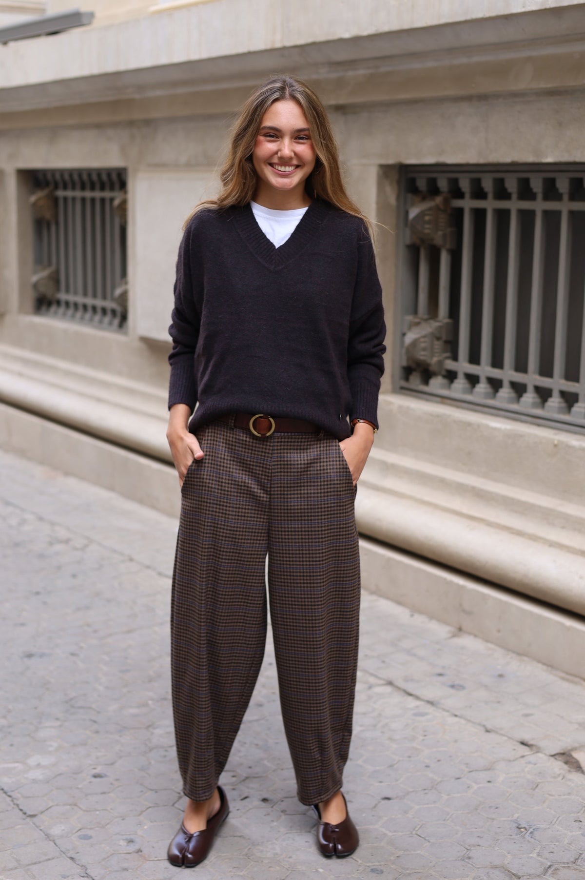 PANTALON LEA MARRON