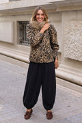 PANTALON BOMBACHO LISO NEGRO