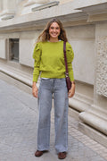 PANTALÓN VAQUERO TIRO BAJO GRIS