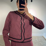 CHAQUETA SUIZA DIPLOMATICA BURDEOS